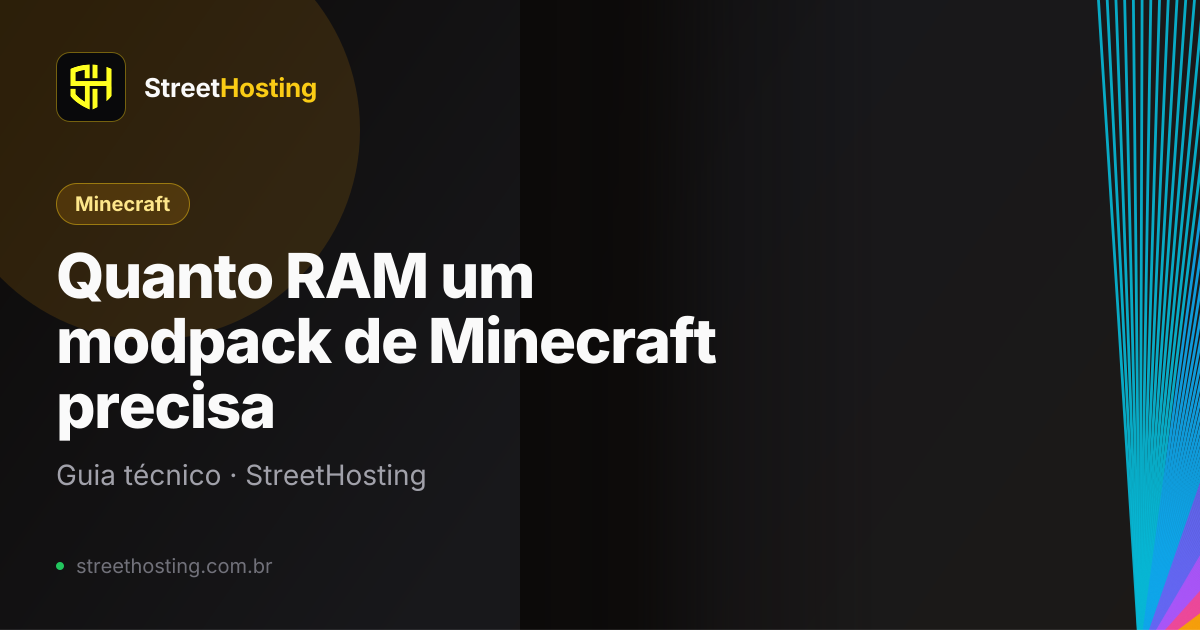 Quanto RAM um modpack de Minecraft precisa | StreetHosting